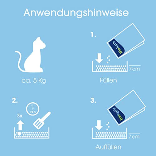 Thumbnail 4 de Biokat's Diamond Care Classic Feinstreu ohne Duft: Feine Klumpstreu mit Aktivkohle und Aloe Vera, 10 L