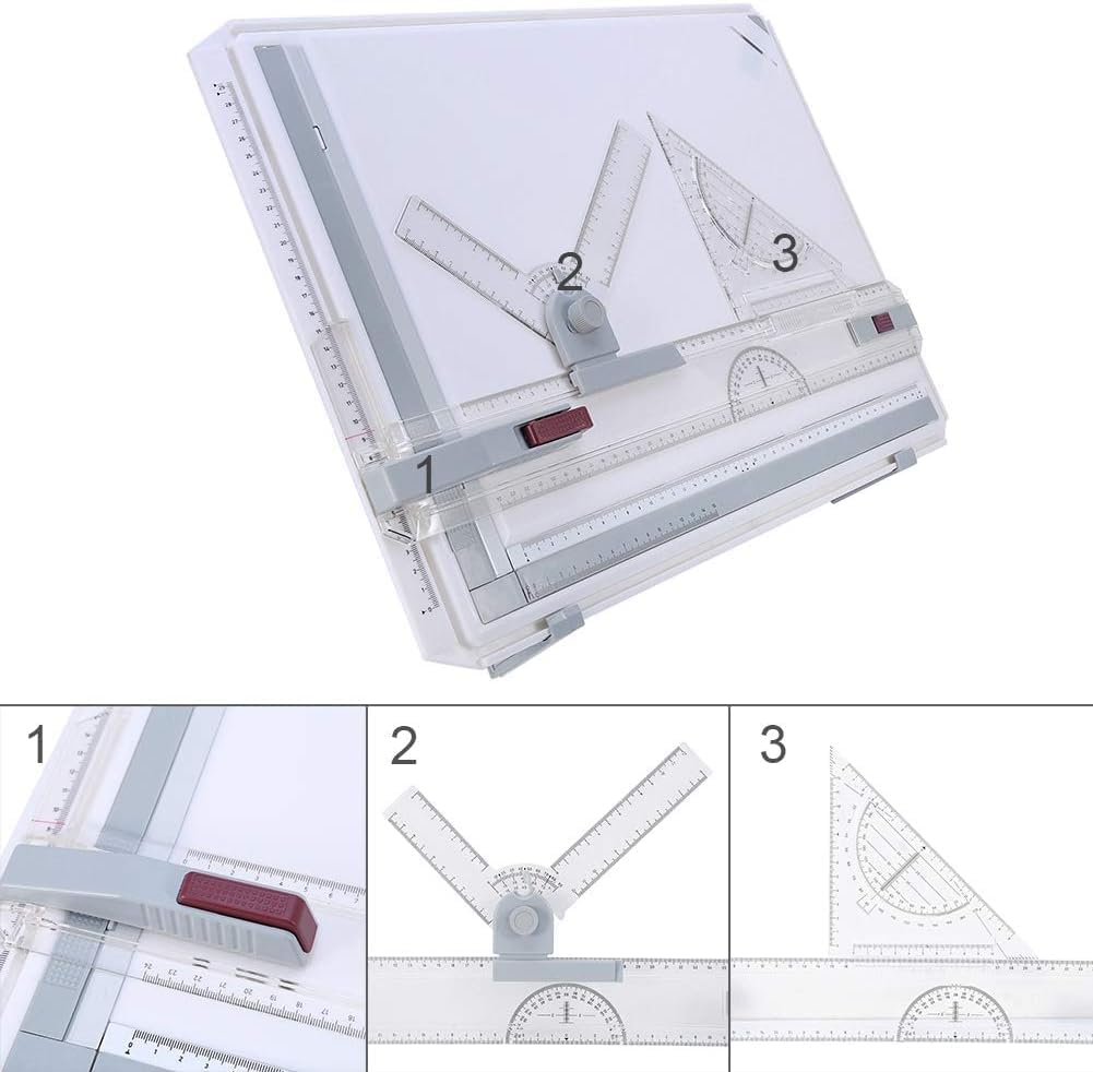 Detalle de Greensen cbfac268-f04a-4c83-932f-6ce9cb647d76 A3-tekentafel met parallelle linialen
