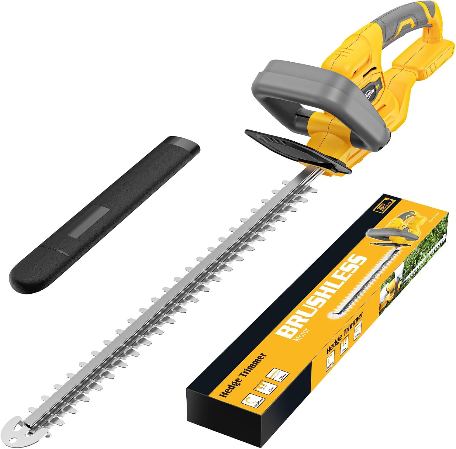 Detalle de ThagBrco LLJ01 Cordless Hedge Trimmer, 22-Inch Dual-Action Blade, Brushless Motor