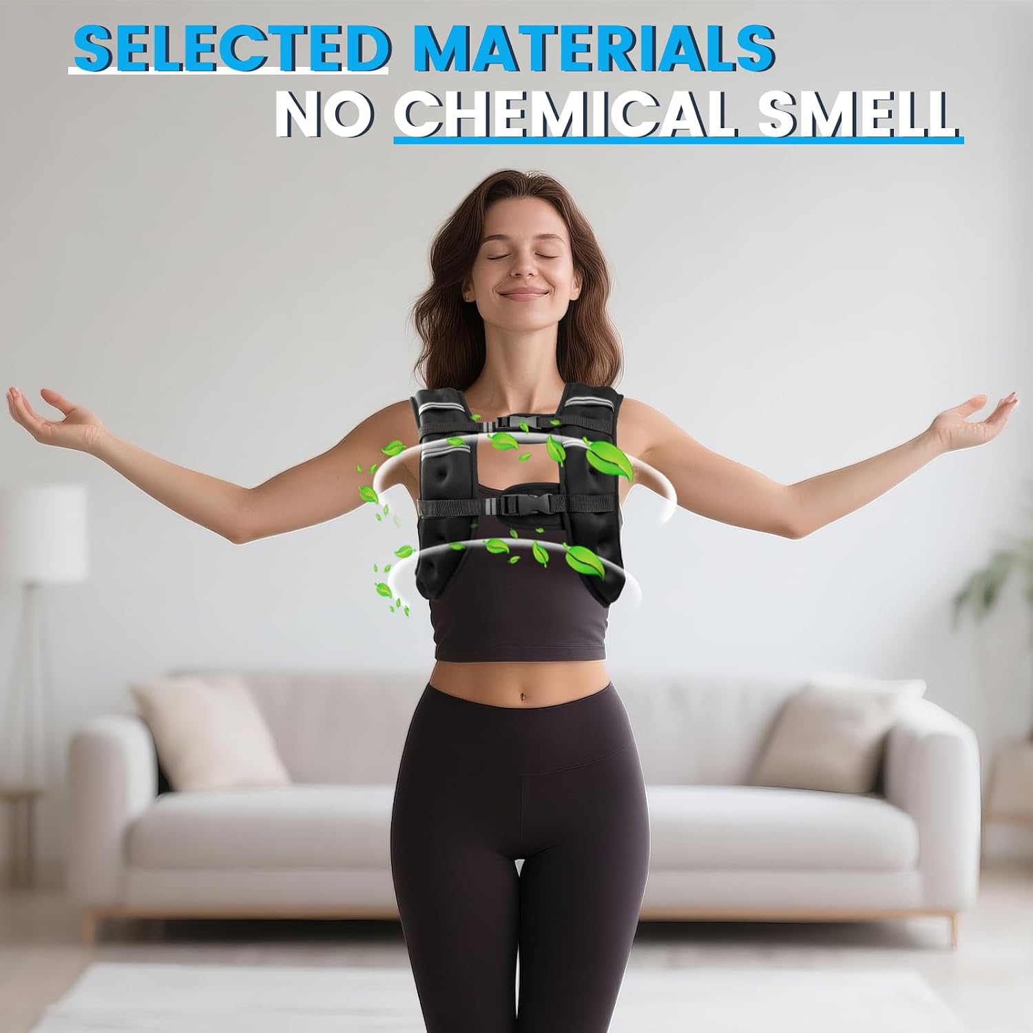 Thumbnail 3 de Ragebby Weighted Vest (6lb/8lb/12lb/16lb/20lb/30lb) with Reflective Stripe — Adjustable for Training
