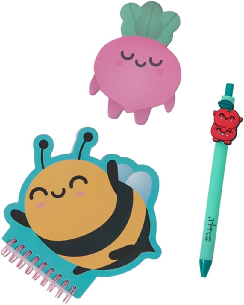 Thumbnail 4 de Mr.Wonderful Étui à crayons et accessoires – Beetroot, abeille et cerises, énergie positive