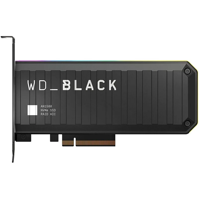 Detalle de WD Black AN1500 1TB NVMe NVMe PCIe Gen3 x8: rendimiento rápido para juegos en PC