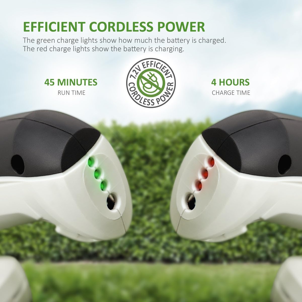 Thumbnail 3 de NETTA 4-in-1 Cordless Hedge Trimmer 7.2V (Grass Shears & Small Hedge Trimmer)