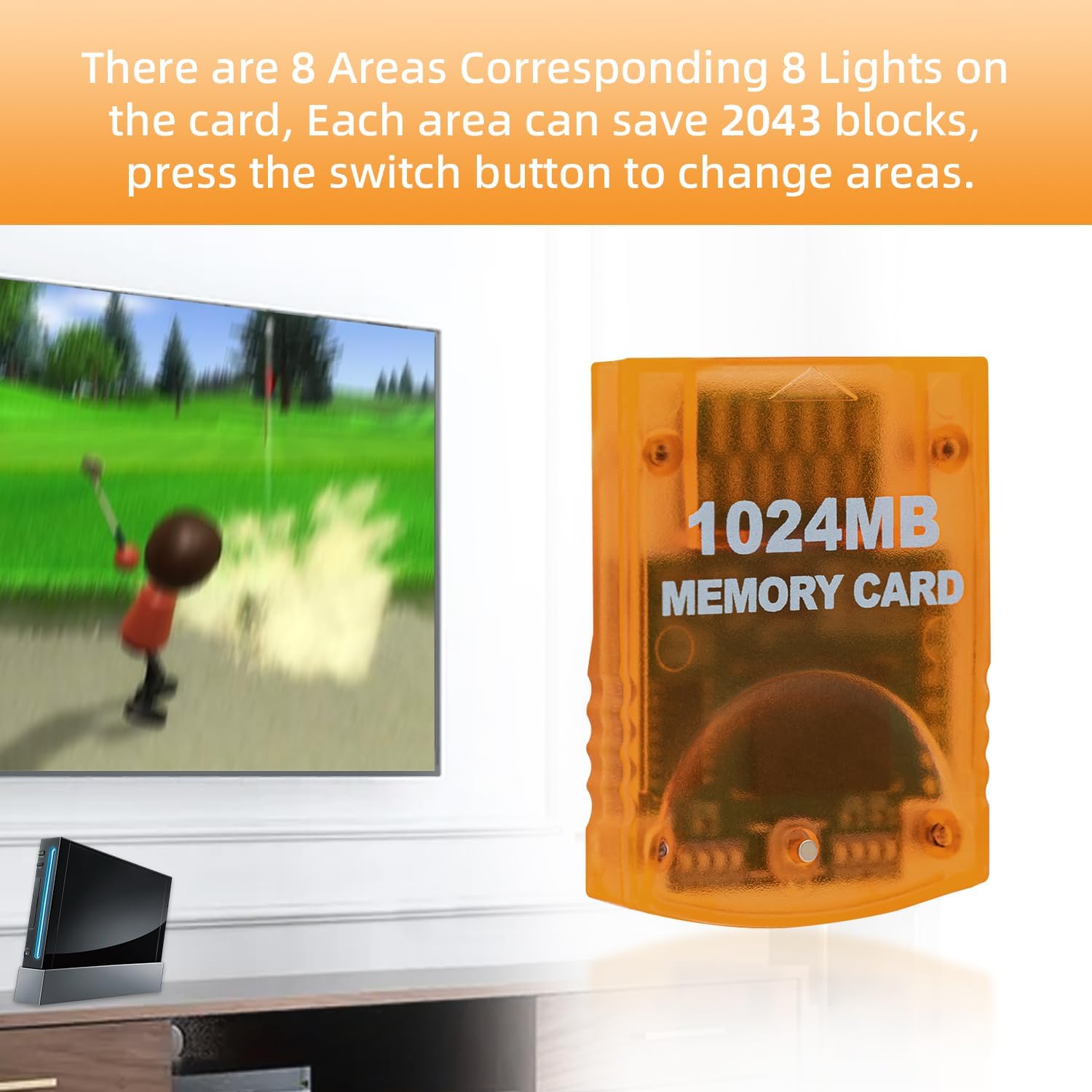 Thumbnail 6 de Tolesum Carte mémoire 1024MB GameCube