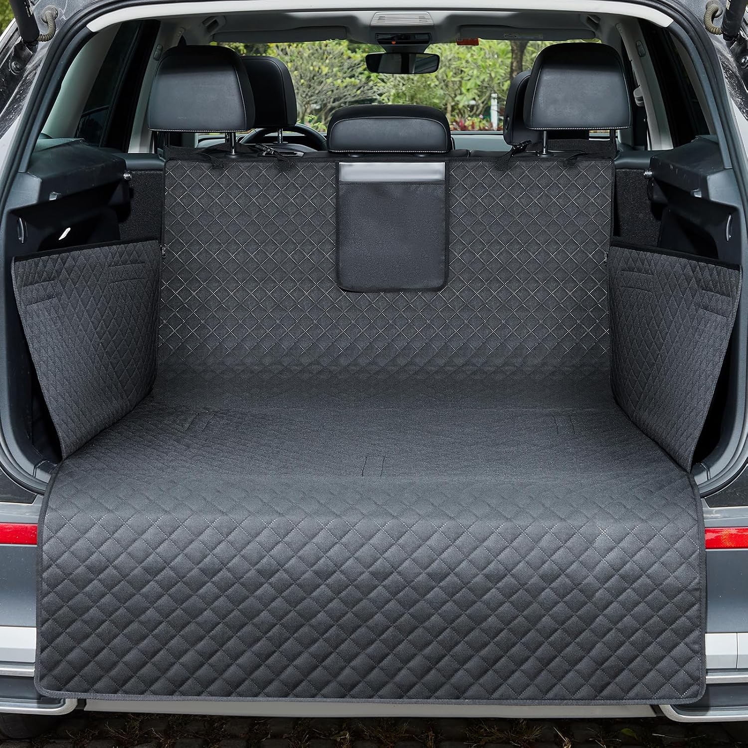 Detalle de Lekespring Waterproof Car Boot Liner (Heavy Duty Quilted Trunk Mat) with Non-Slip Backing