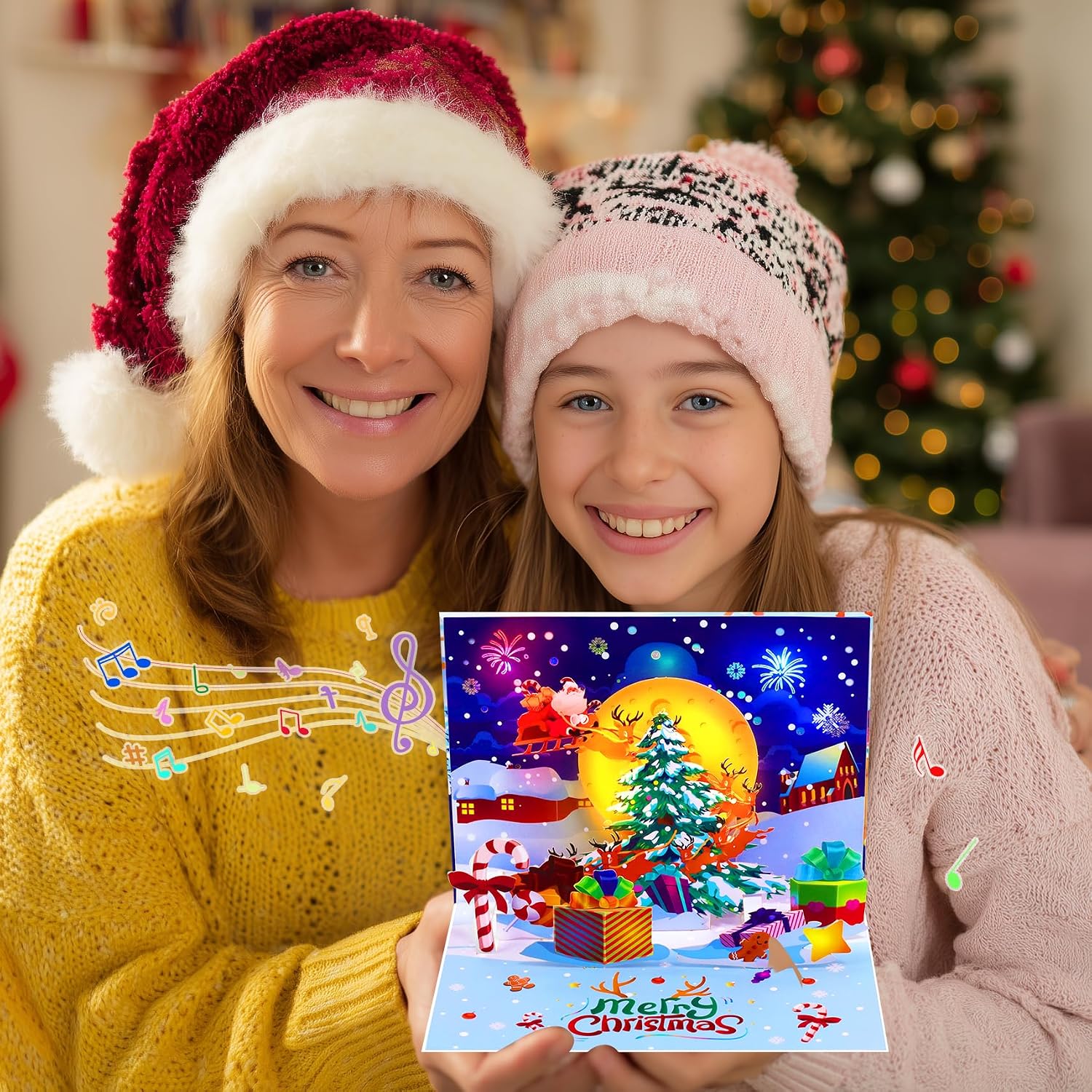 Detalle de GREETING ART Musical Christmas Card