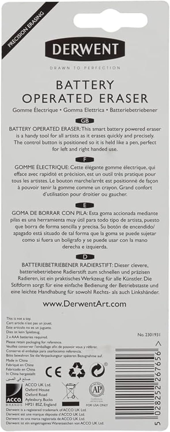 Thumbnail 4 de Derwent Battery-operated eraser pen 2301931