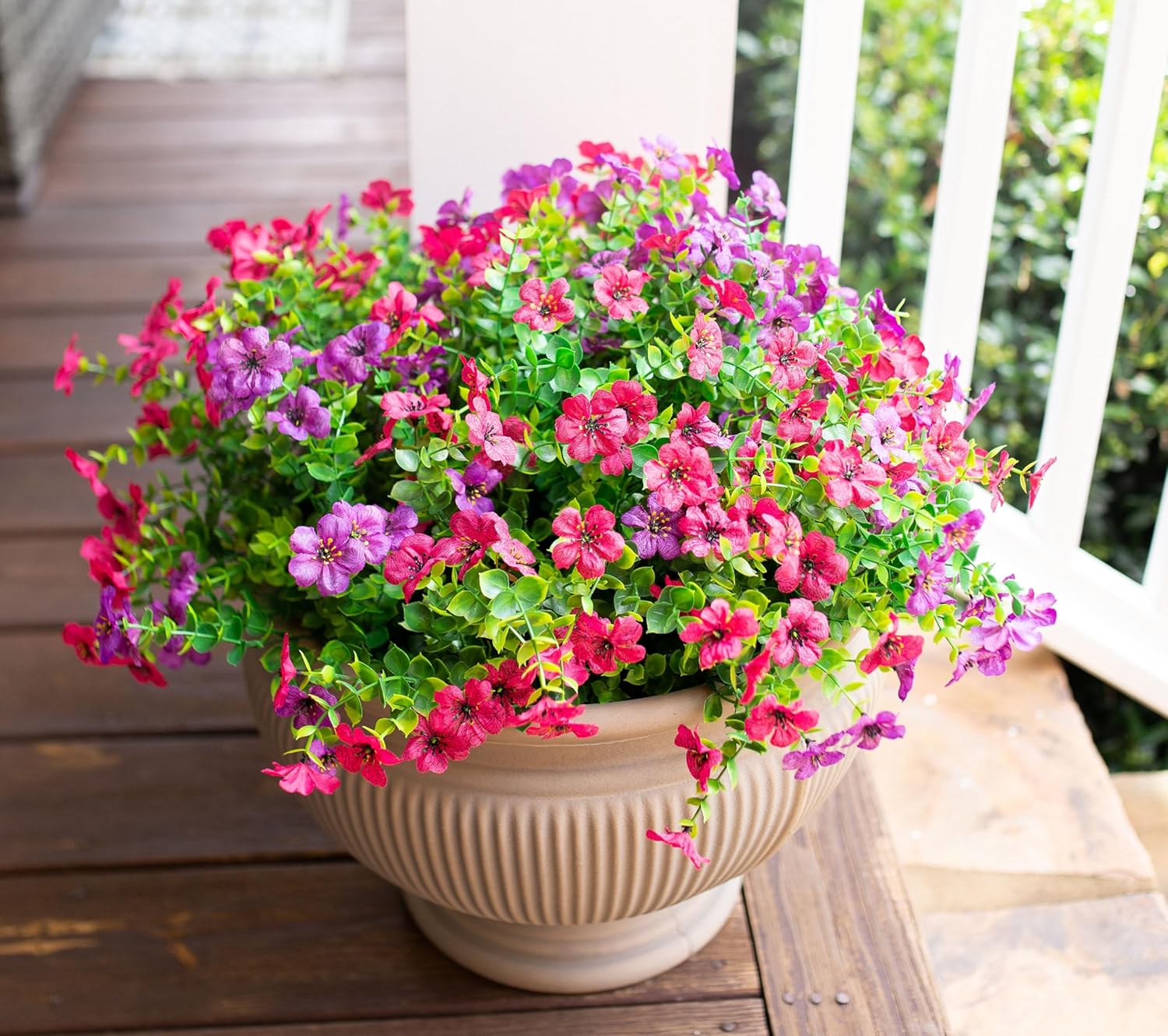 Thumbnail 4 de HyeFlora Daisy Artificial Flowers 12 Bundles