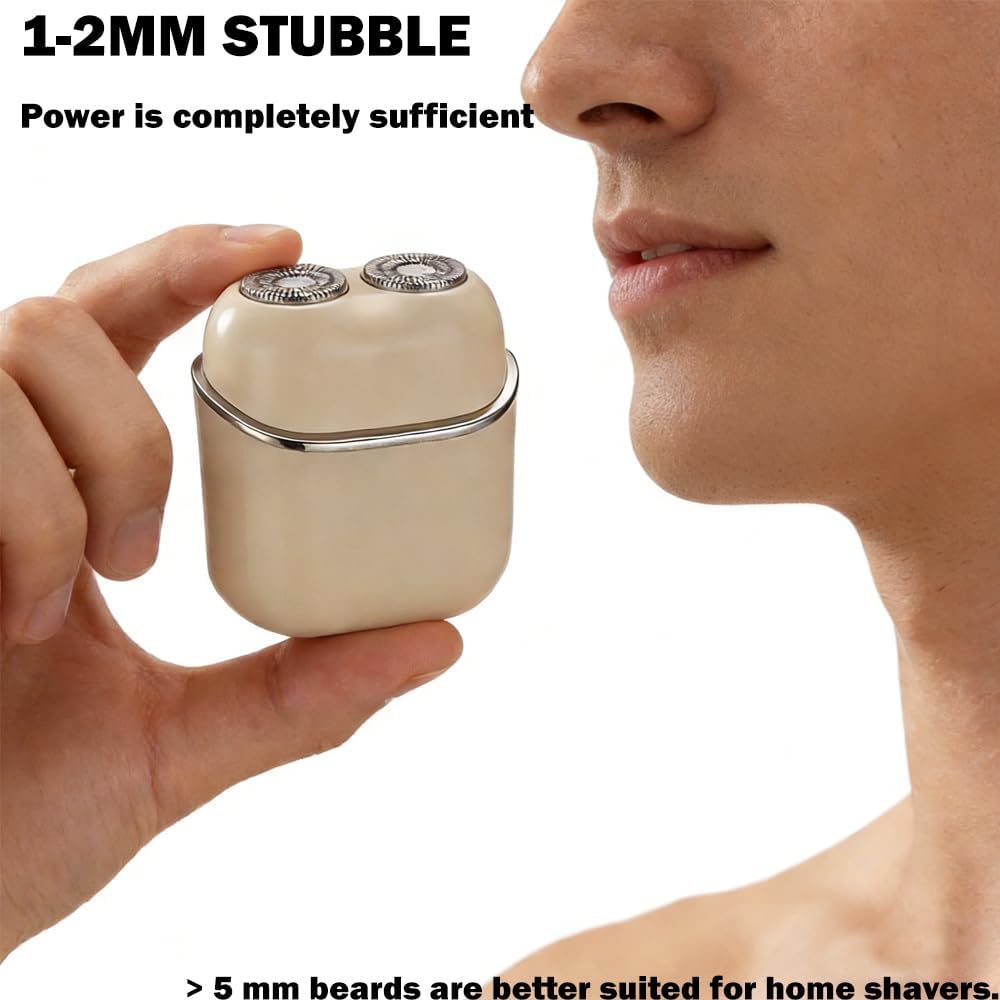 Detalle de Electric Mini Shaver for Men 2026 — Smart Sensor Portable Razor with 3D Floating Blades