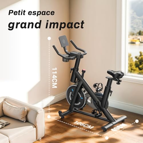 Thumbnail 6 de MERACH Vélo d'Appartement pour la Maison: entraînement cardio silencieux et connecté