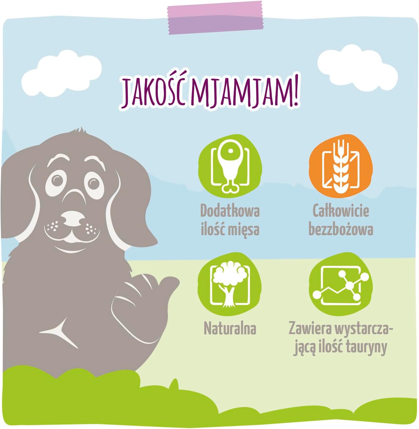 Detalle de MjAMjAM mokra karma dla psa indyk i królik, bezzbożowa, 6 × 800 g