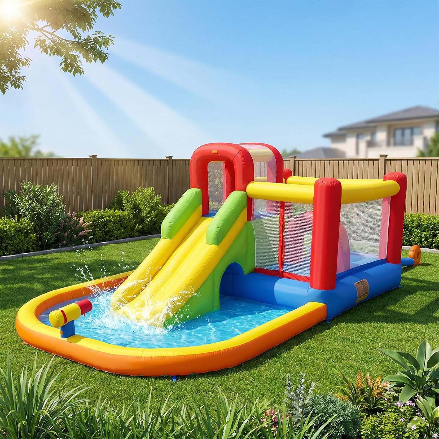 Detalle 2 de Ballsea Castello gonfiabile con ventola: divertimento multisensoriale per indoor e outdoor