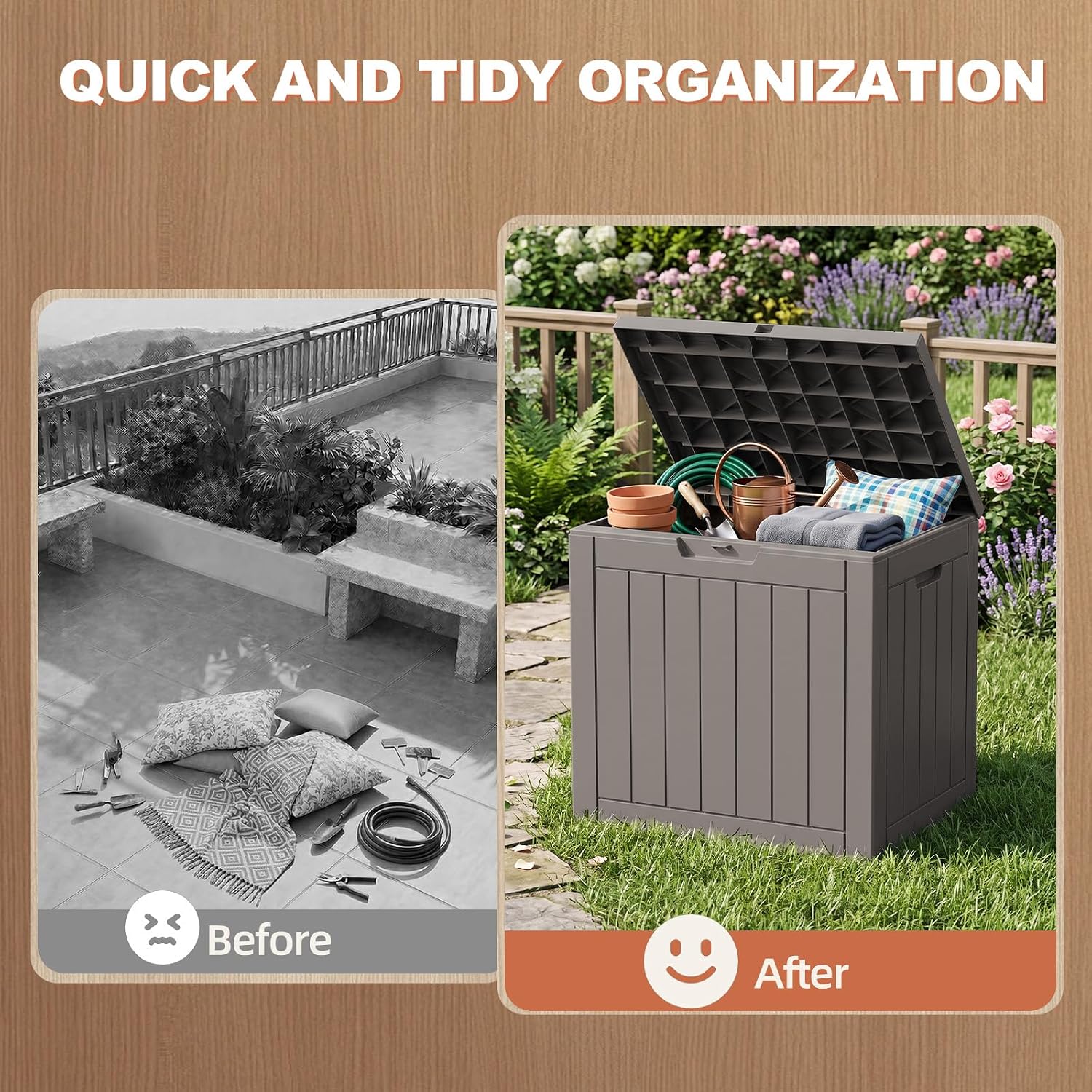 Detalle de EFU Outdoor Storage Box, 45 Gallon