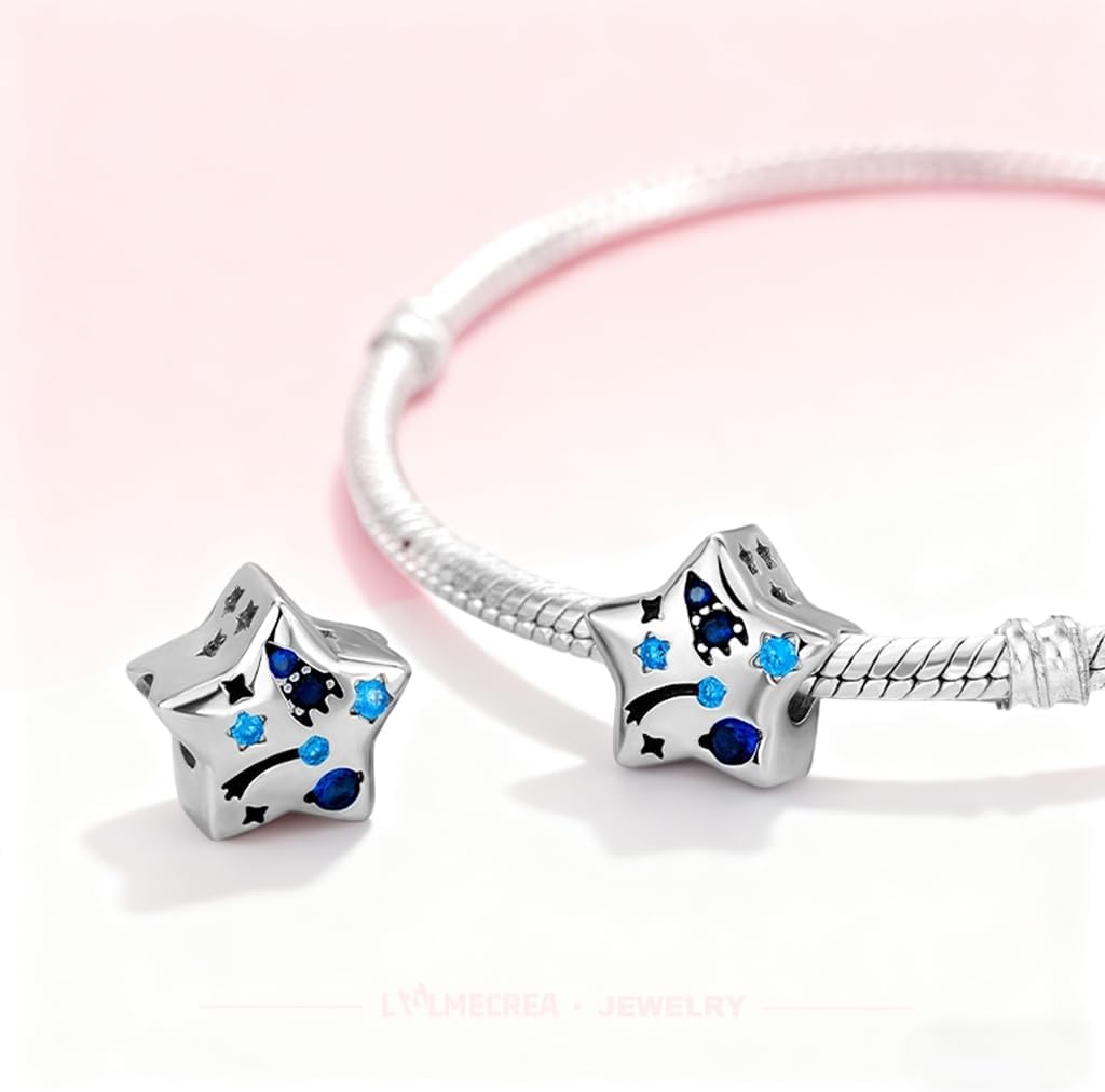 Thumbnail 3 de LMLMECREA Charms-Anhänger aus 925 Sterling Silber mit Raketen-Motiv für europäische Armbänder