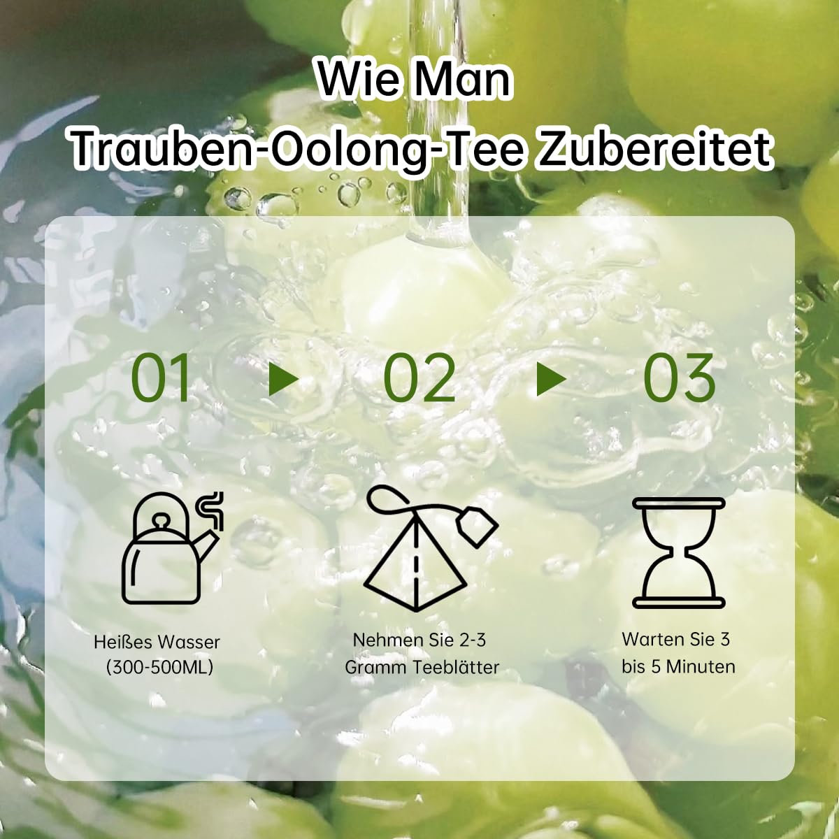 Thumbnail 5 de HANFANGLING Trauben Oolong Tee –Natürlicher Traubentee mit Tieguanyin-Essenz