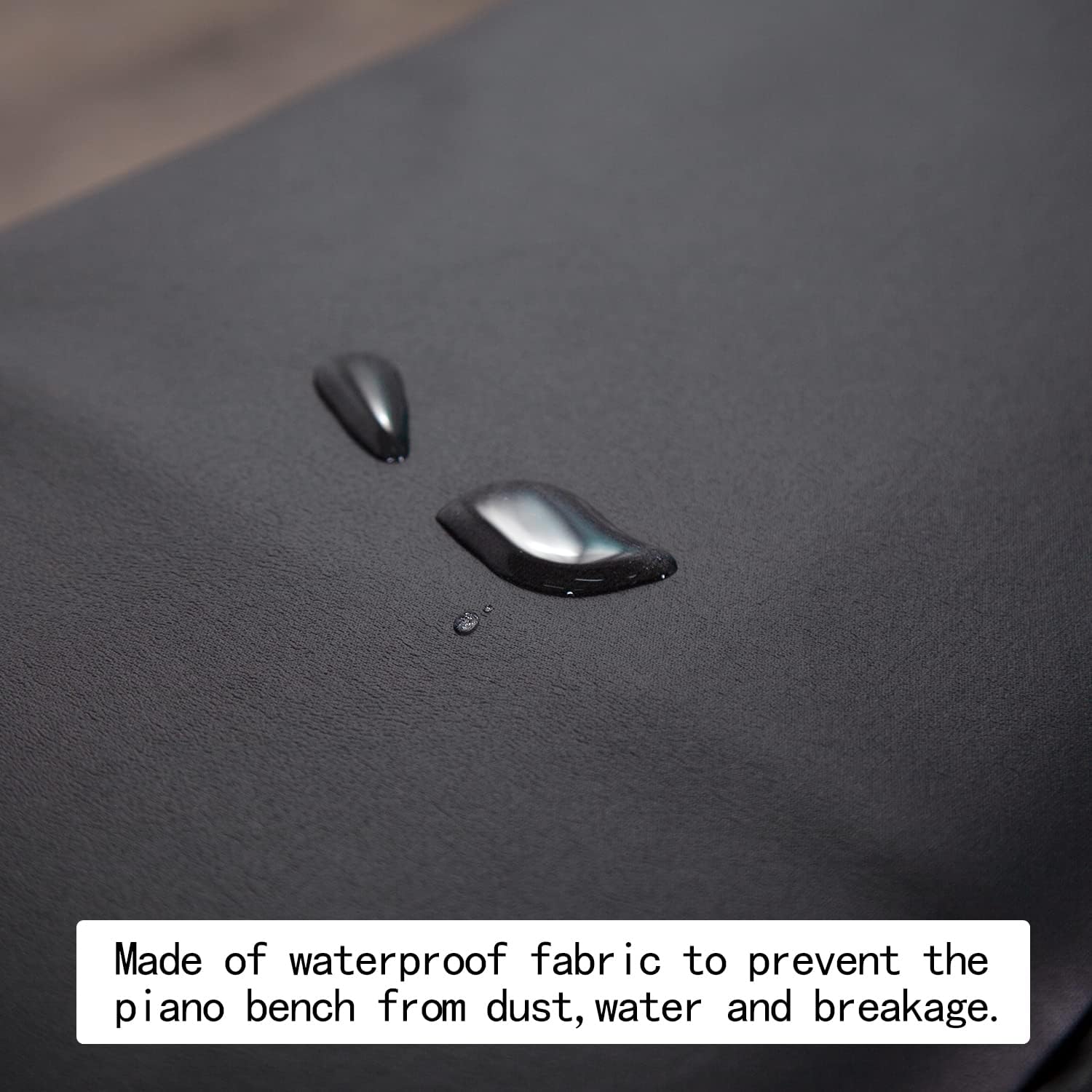 Detalle 2 de mooson MO-ST-COVER Adjustable Piano Bench Cover, Waterproof and Scratch-Resistant