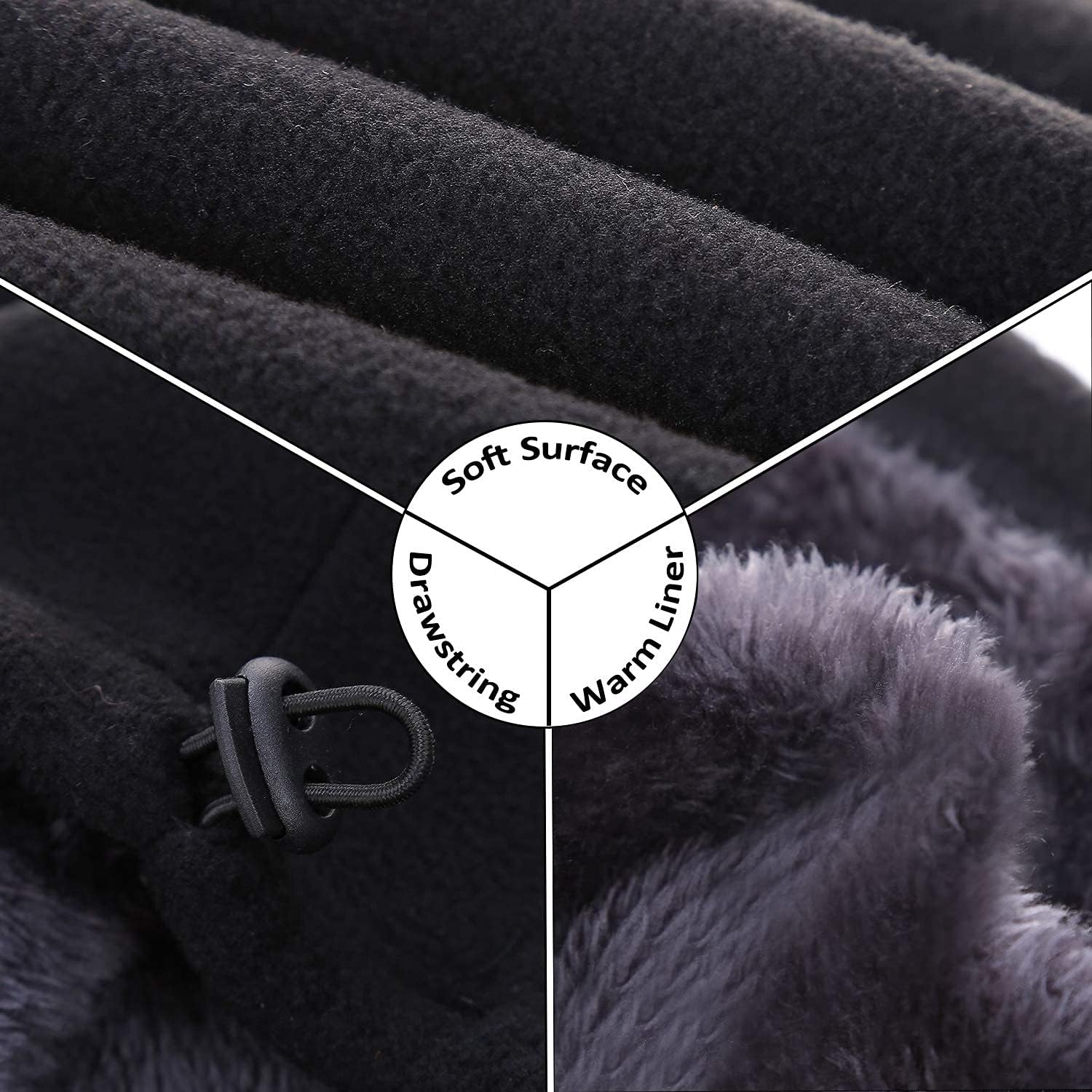 Thumbnail 3 de HGDGears Sciarpa in pile da uomo per sci e scaldacollo invernale