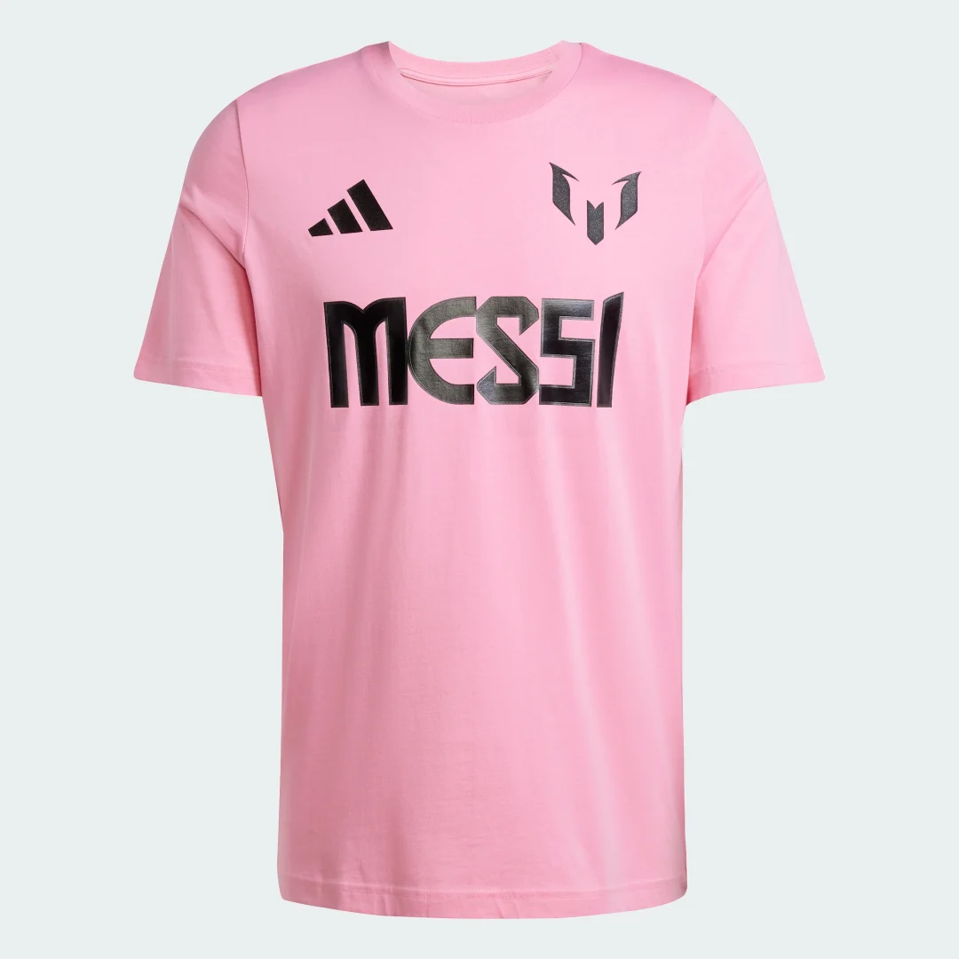 Detalle 2 de Camiseta Messi Name and Number Graphic de Adidas, Rosa