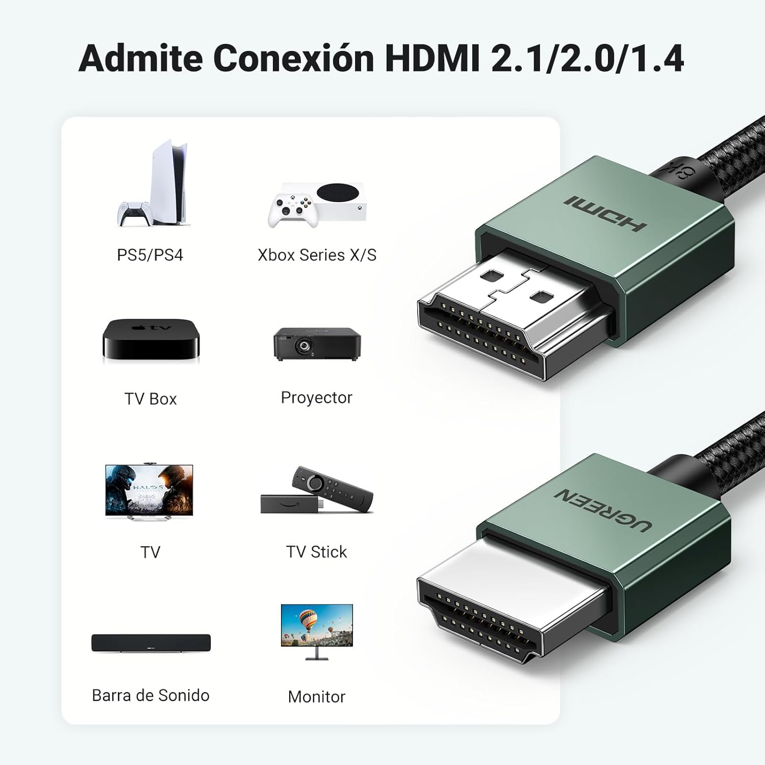 Thumbnail 5 de UGREEN Cable HDMI 2.1 8K 60Hz 5m