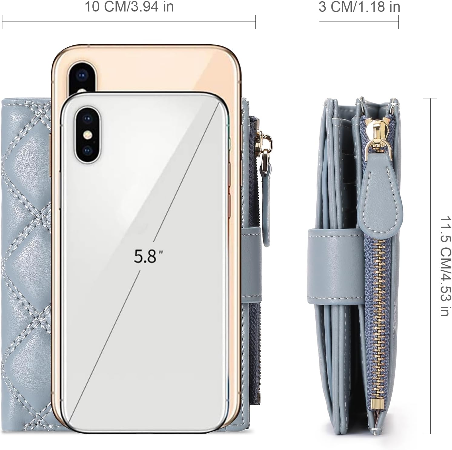Thumbnail 4 de SENDEFN Bifold Small Vegan Leather Purse 4.5in