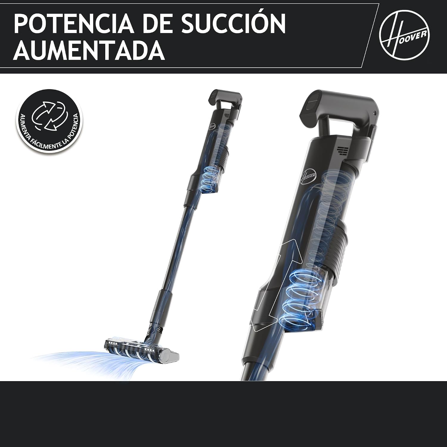 Detalle de Hoover HF2 Aspiradora Escoba Sin Cable 🧹 Ultraligera y Potente