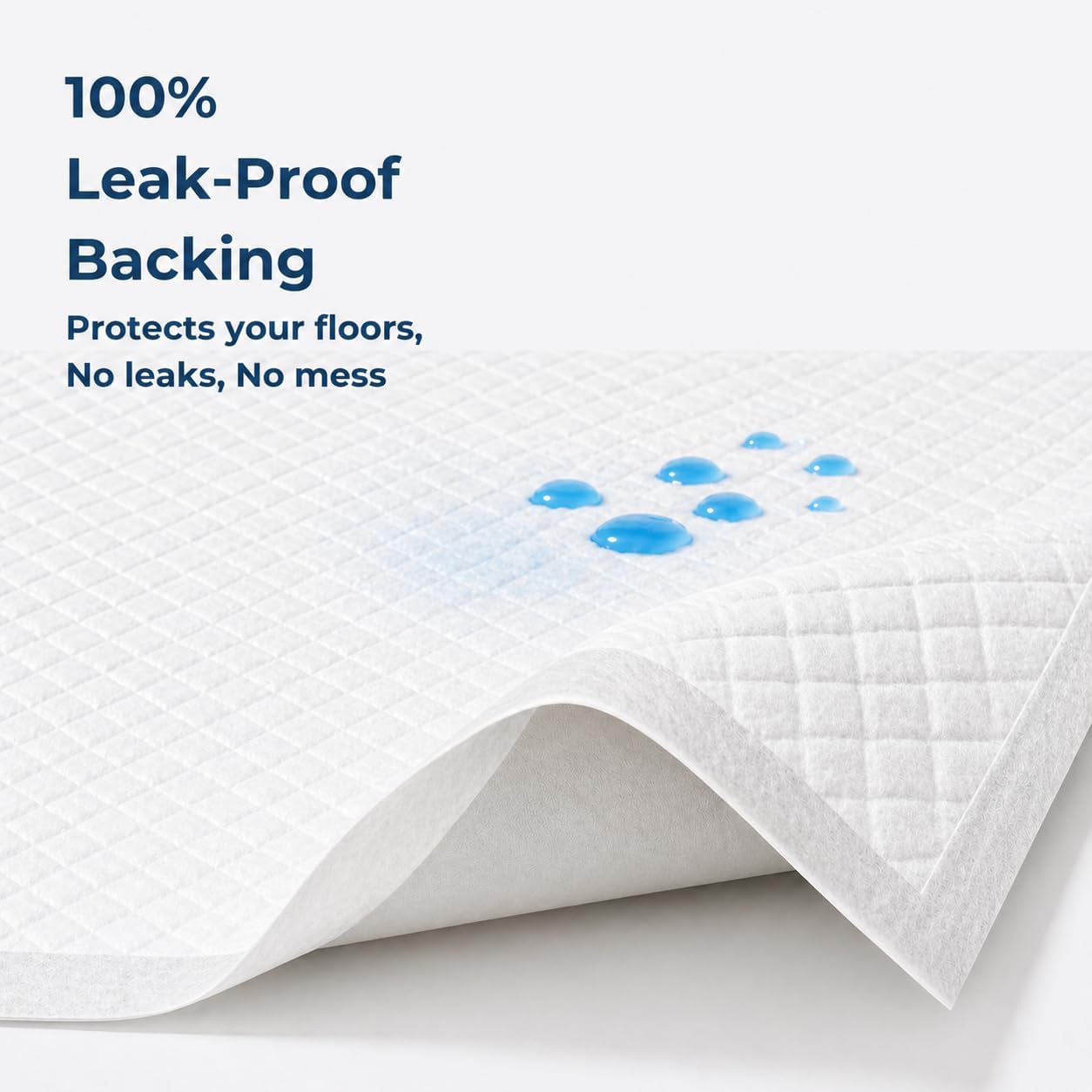 Detalle 2 de Petcroft Puppy Training Pads 60 × 60 cm (Pack of 50) with Sticky Tabs
