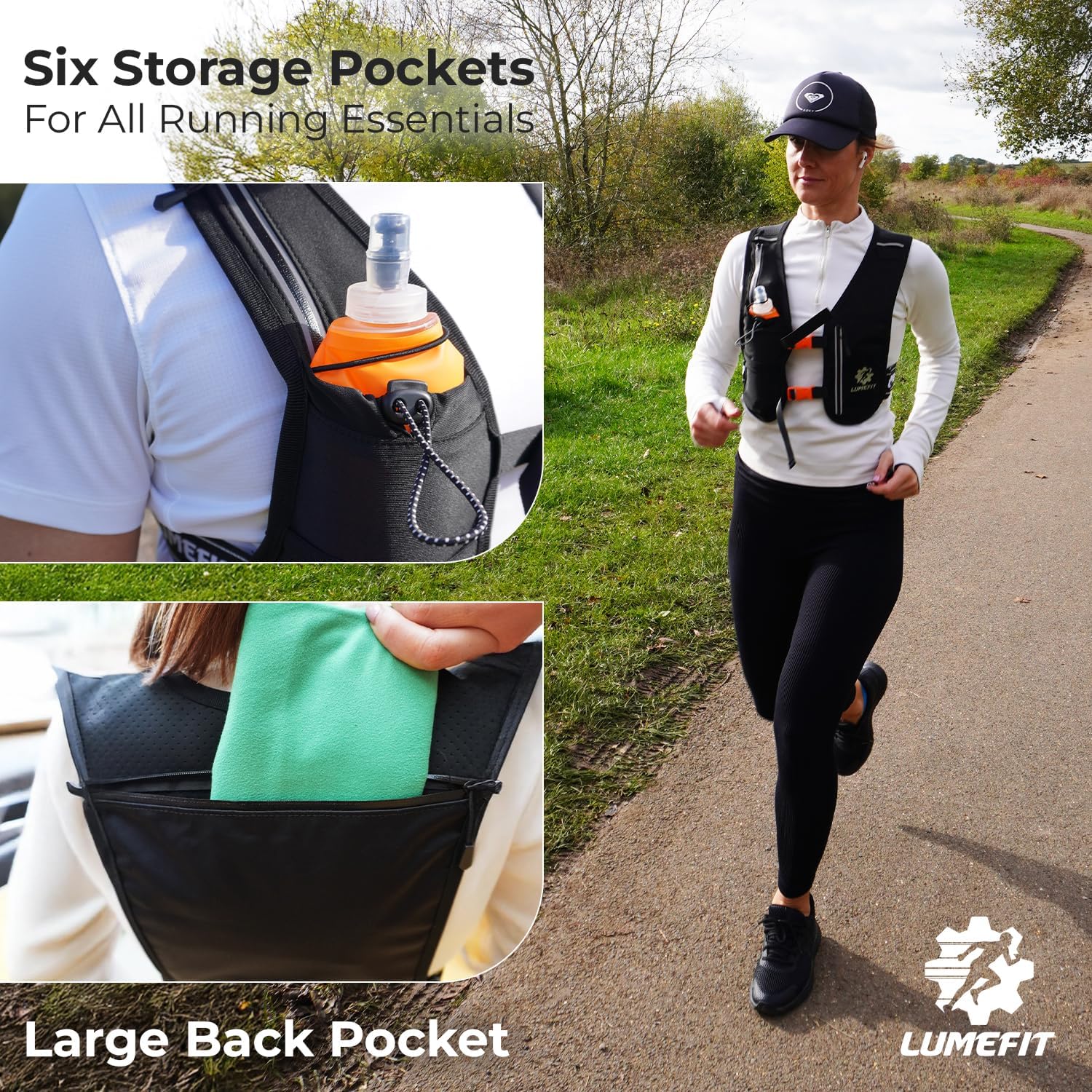 Thumbnail 6 de LUMEFIT Running Vest 500ml Bottle