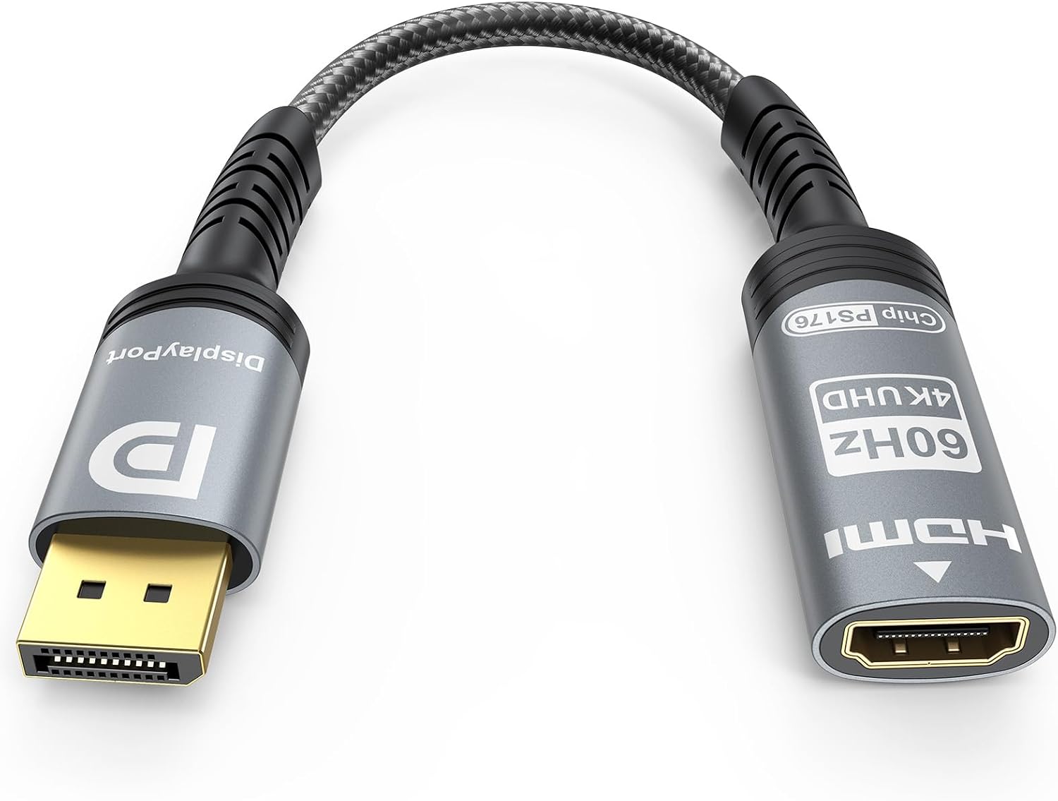 Detalle de Ubluker DPHD-4K60HZ DisplayPort to HDMI Adapter, 4K 60Hz, HDCP 2.3
