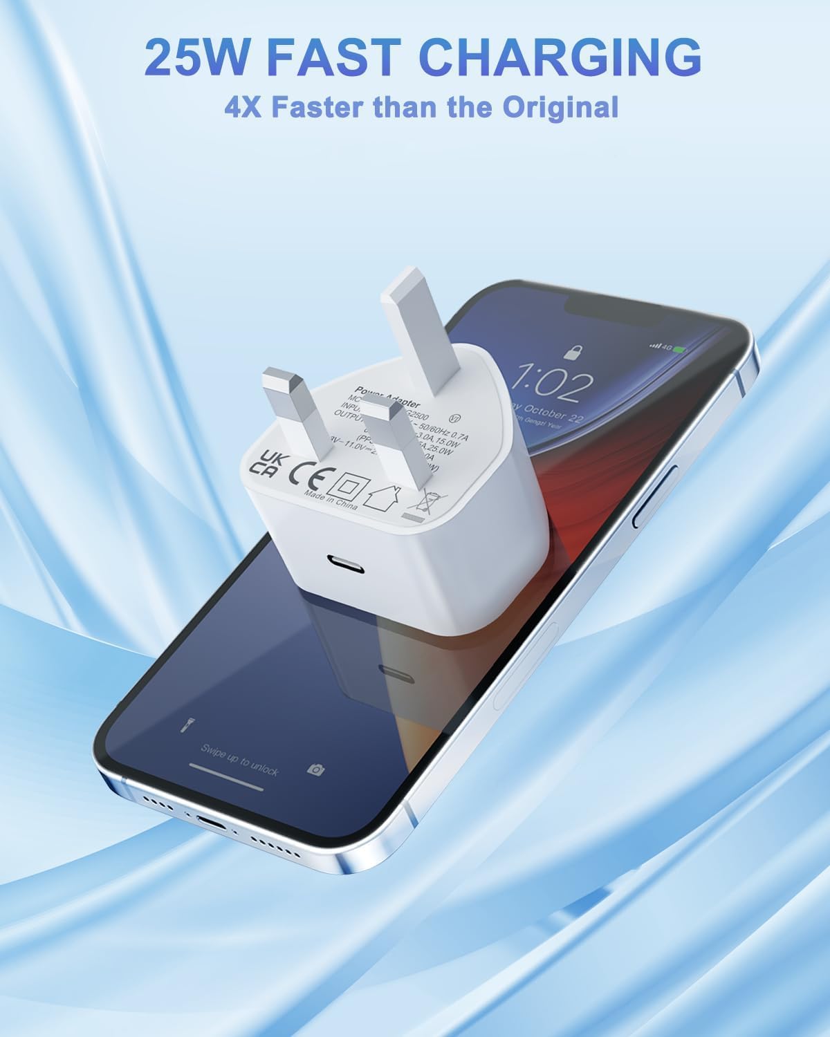 Thumbnail 1 de Saqykan 25W USB C Plug UK 2-Pack