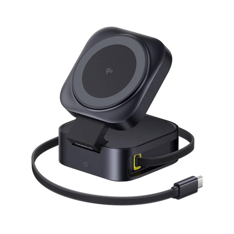Thumbnail 3 de Baseus PicoGo 2-en-1 MagSafe Qi2, cargador inalámbrico de 67 W negro