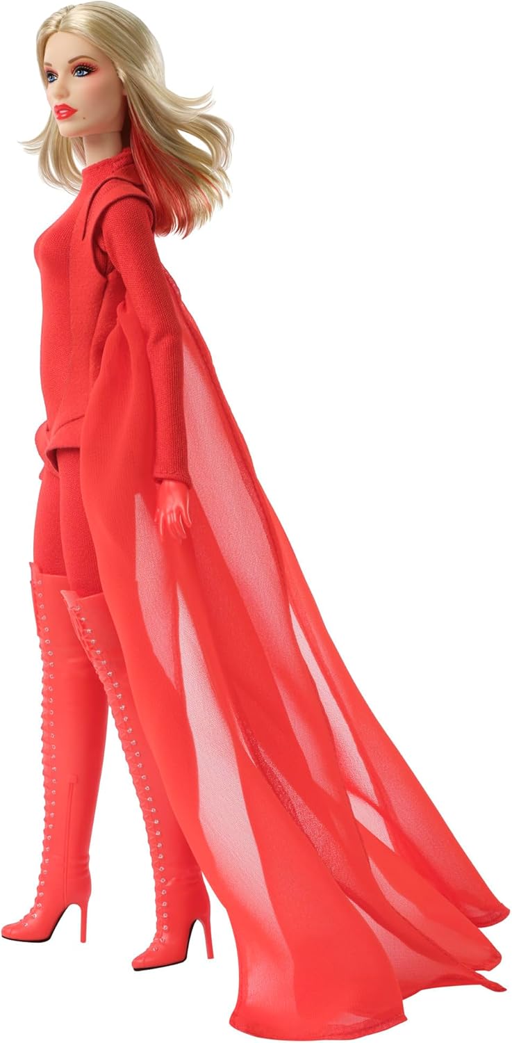 Thumbnail 4 de Barbie Signature Kylie Minogue (JBJ39) – poupée articulée en tenue rouge inspirée de « Padam Padam »