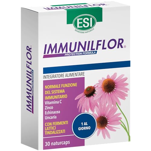 Detalle de ESI Immuniflor: Integratore Immunitario a base di fermenti lattici inattivati e vitamina C, 30 Naturcaps