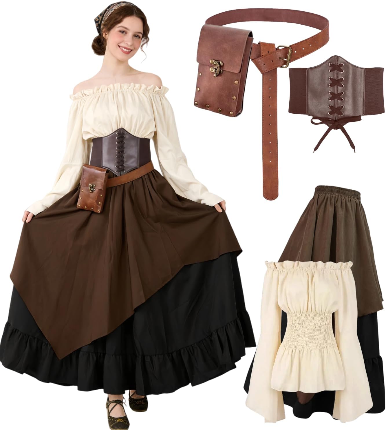 Thumbnail 6 de Kasahara 5pcs Mittelalterkostüm Set
