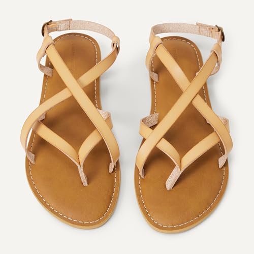 Thumbnail 3 de Amazon Essentials Women's Casual Strappy Sandal, Natural (4 UK)