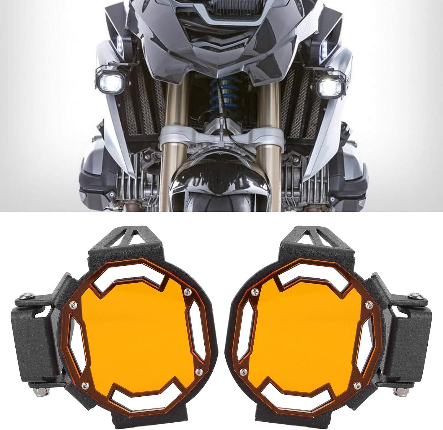 Detalle de KIMISS Motorcycle Fog Light Guards for R1200GS