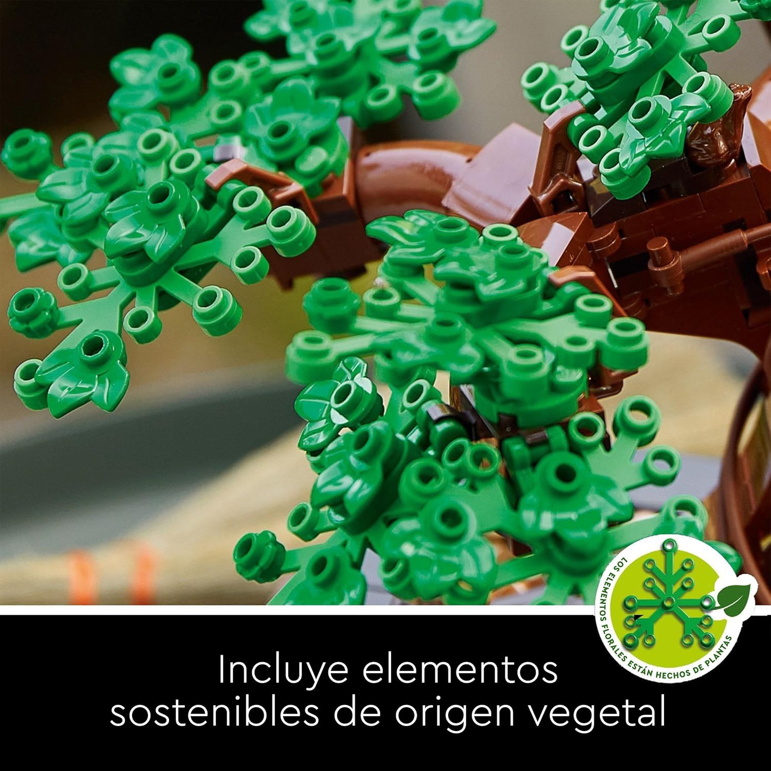 Detalle 2 de LEGO Botanicals Bonsái 10281 — Maqueta para adultos, decoración y regalo sostenible