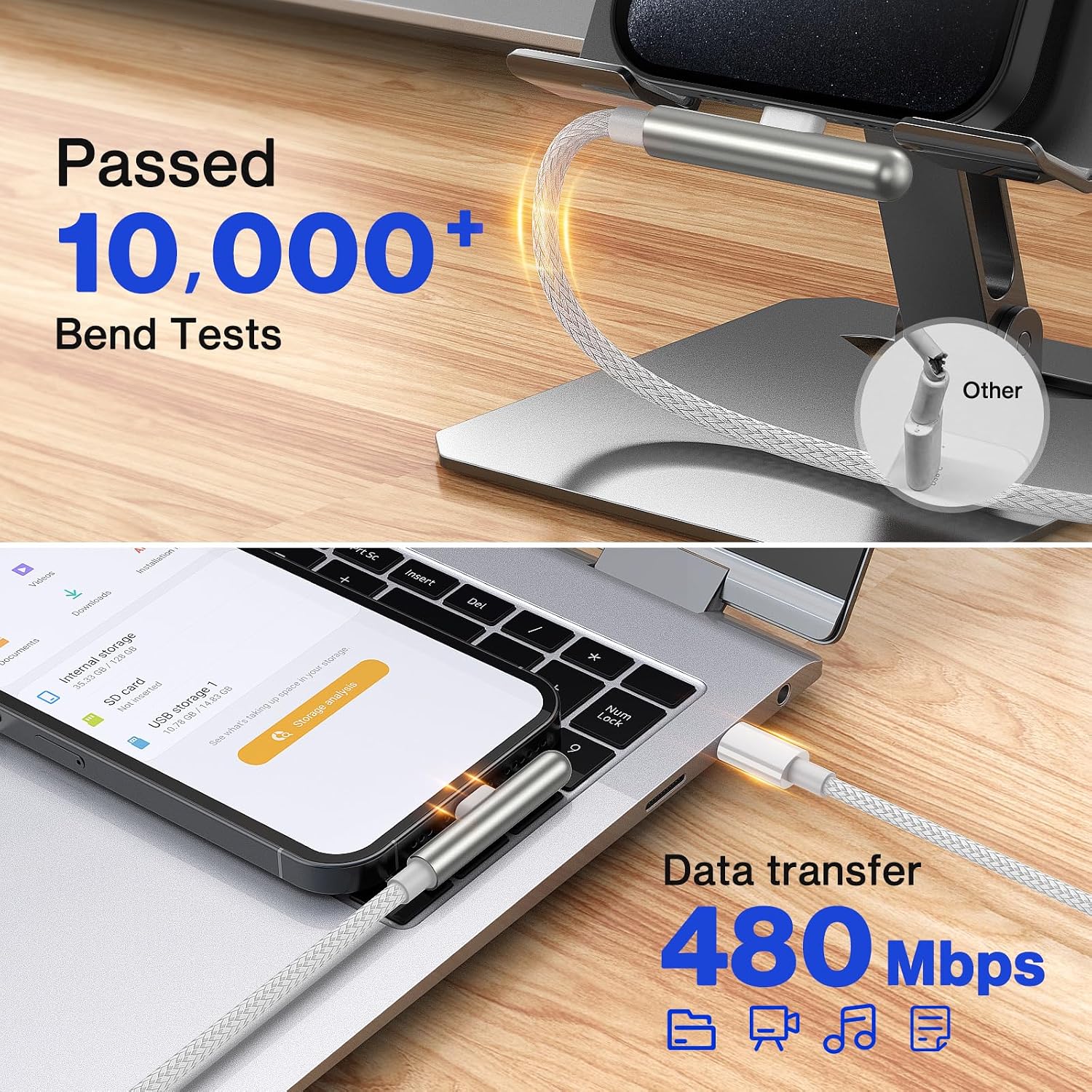 Thumbnail 5 de ACAGET USB C to USB C Cable 240W 3m