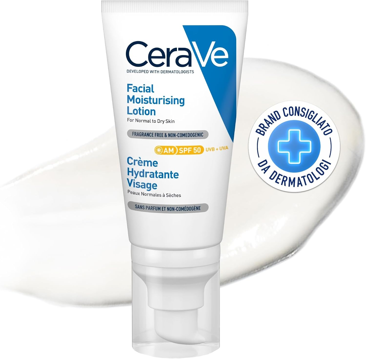 Detalle de CeraVe AM Facial Moisturising Lotion SPF 50 52ml