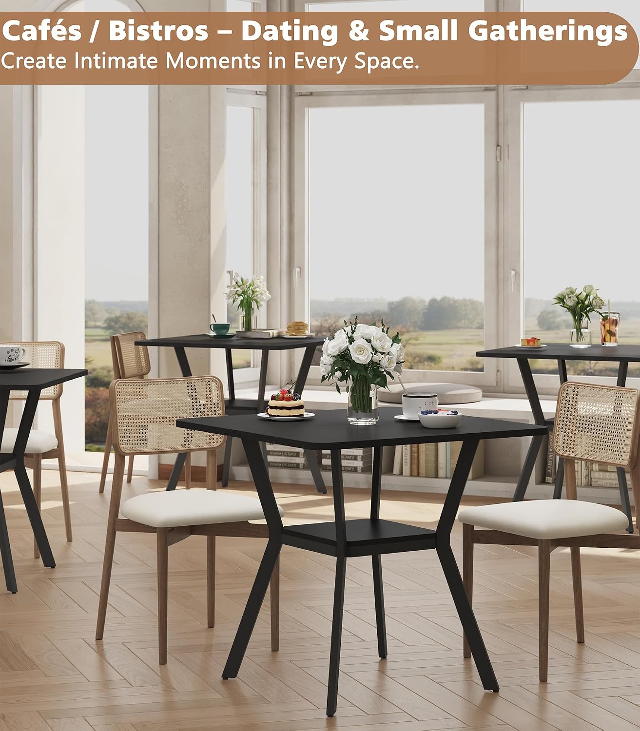 Detalle 2 de MECHYIN Dining Table, 31.5-Inch Square