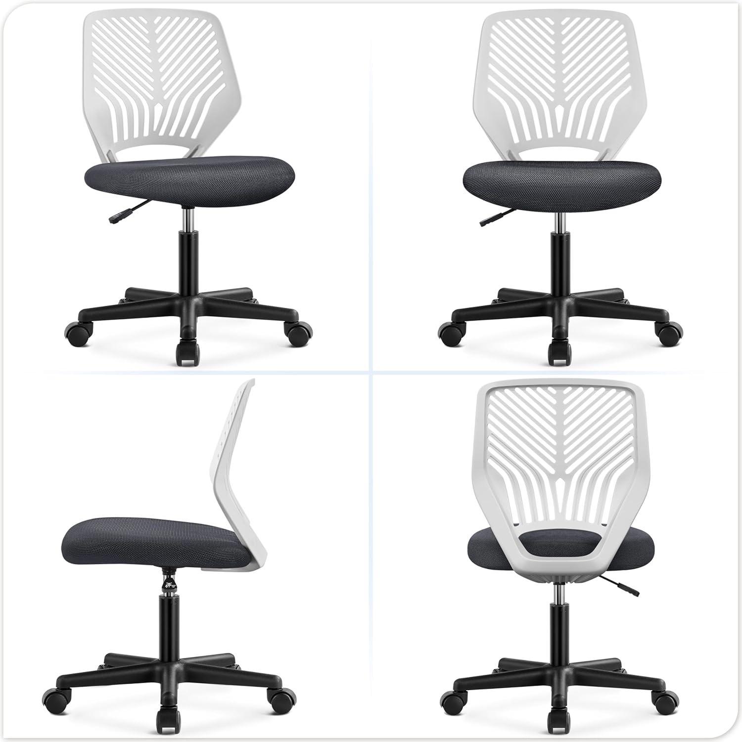 Thumbnail 3 de Yaheetech Silla Ergónómica de Escritorio Malla Gris