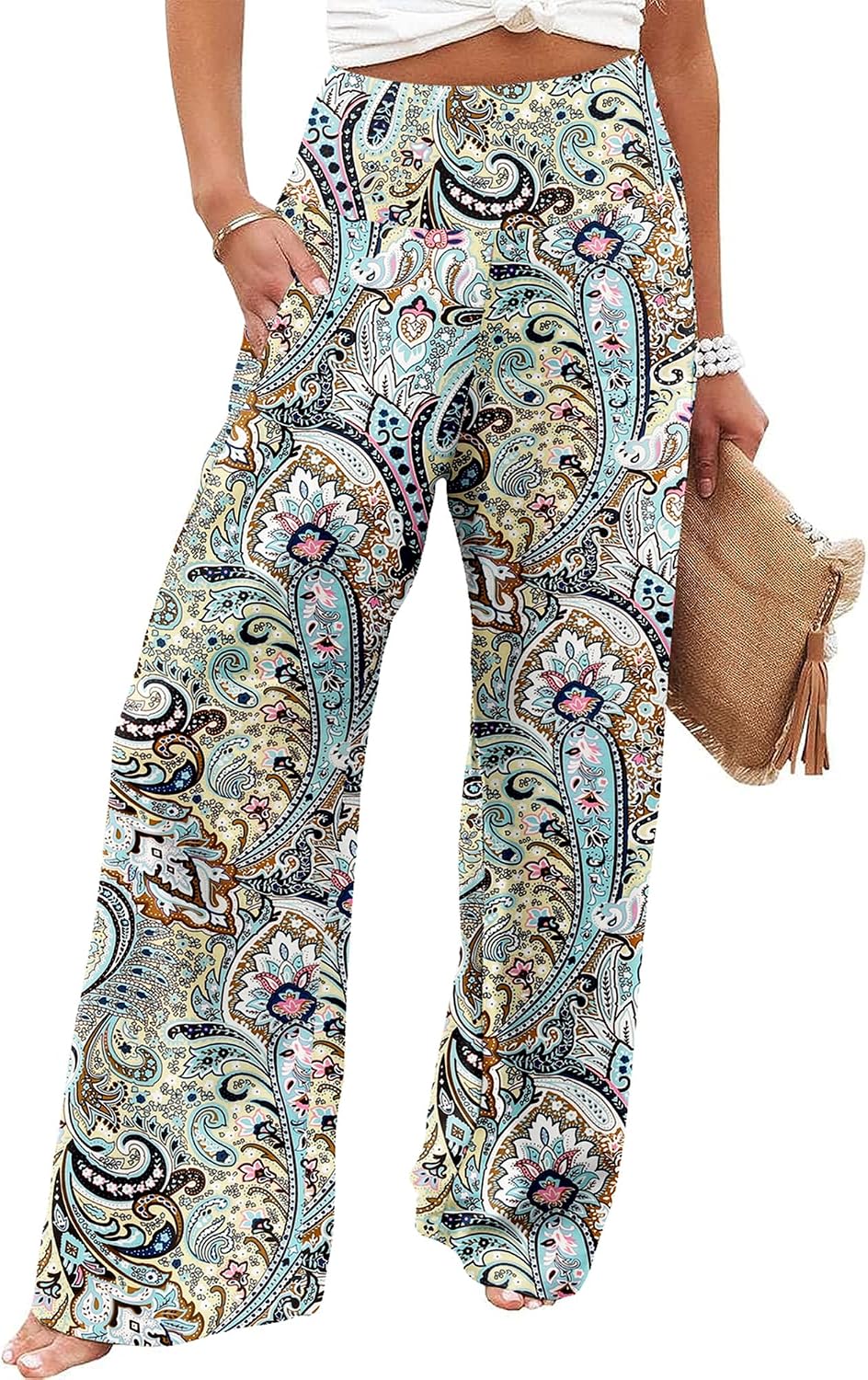Thumbnail 5 de CHICZONE Women's Flowy Toursers Palazzo Lounge Pants