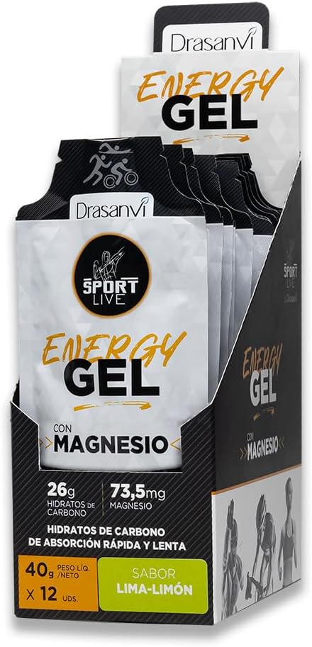 DRASANVI Gel Energético con Magnesio 🍋 – Recuperación y Hidratos