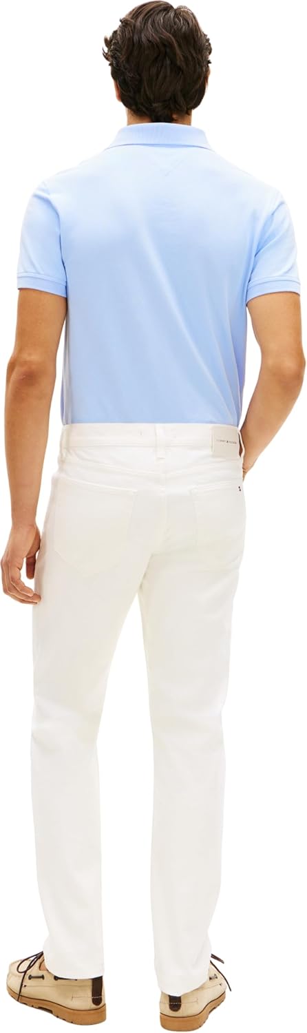 Detalle de Tommy Hilfiger Slim Straight Denton White – Dritto Uomo