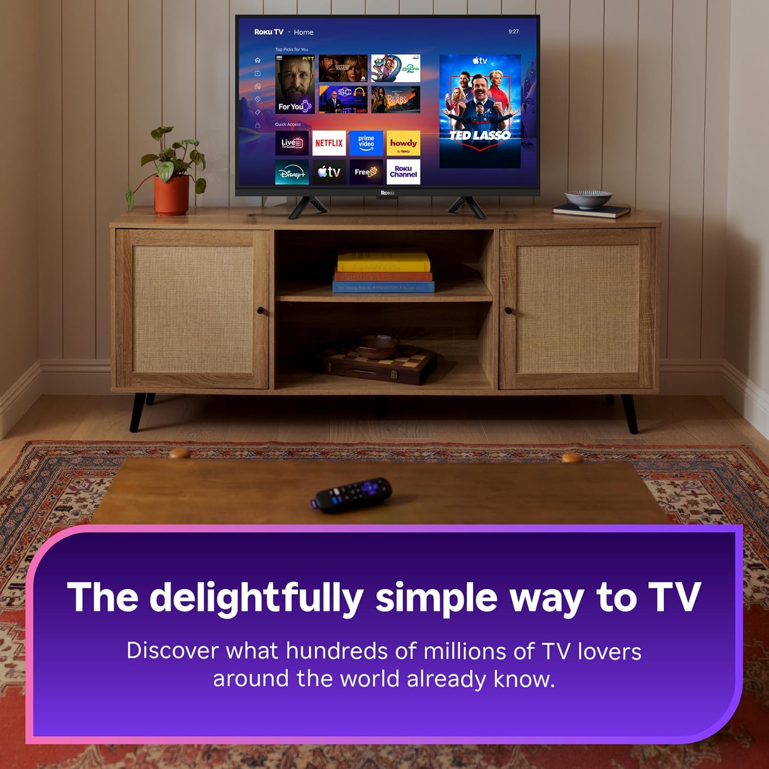 Detalle de Roku 40-Inch Select Series Smart TV (2026) — Full HD 1080p, RokuOS streaming