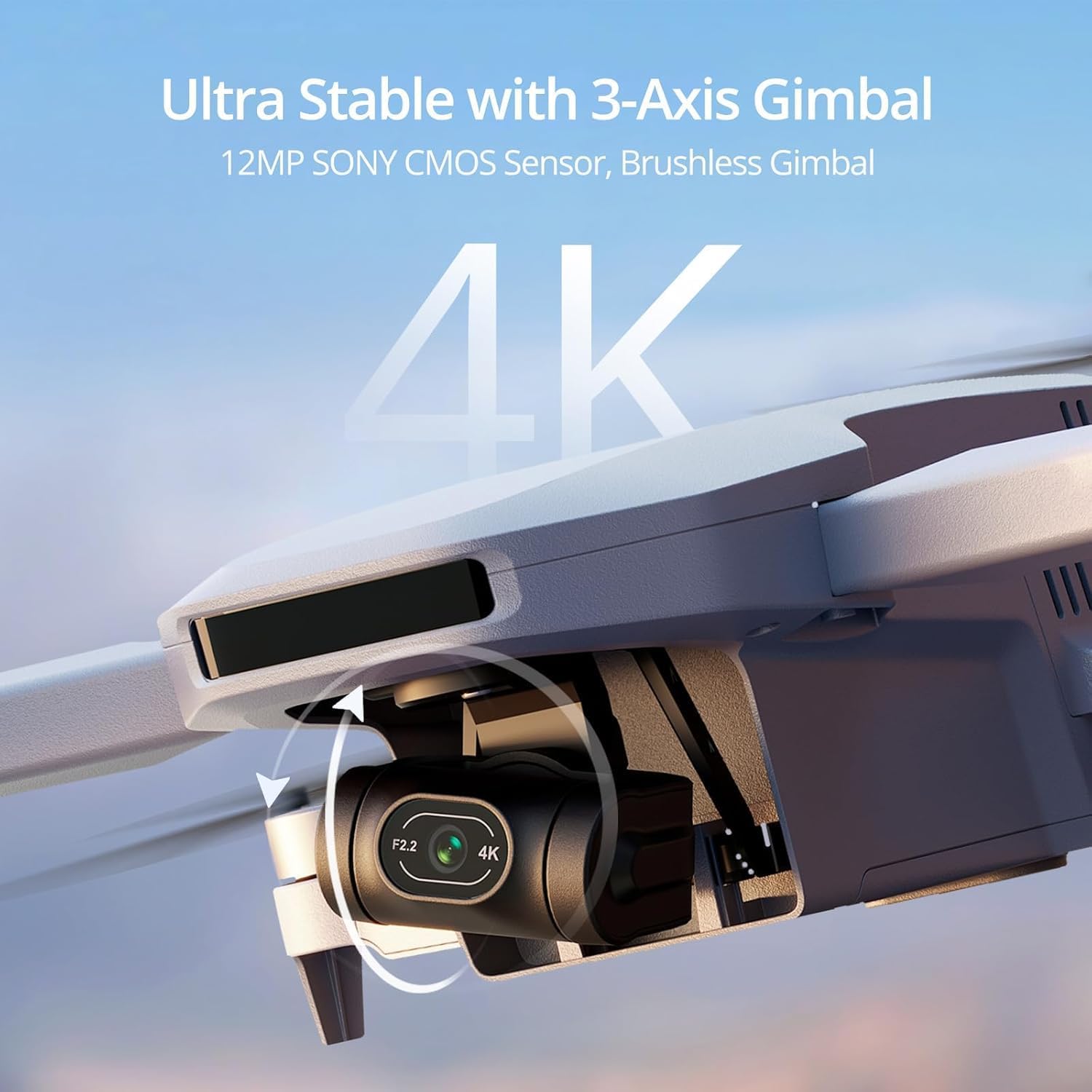 Thumbnail 2 de Potensic ATOM GPS Drone with 4K Camera, 3-Axis Gimbal Stabilisation (Under 249g)