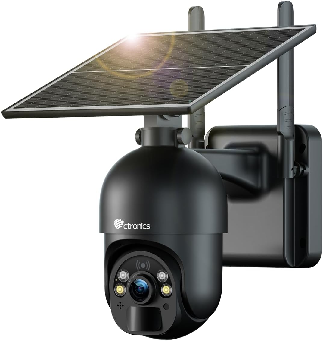 Detalle de Ctronics Caméra Solaire 4G LTE 355° PTZ IP66