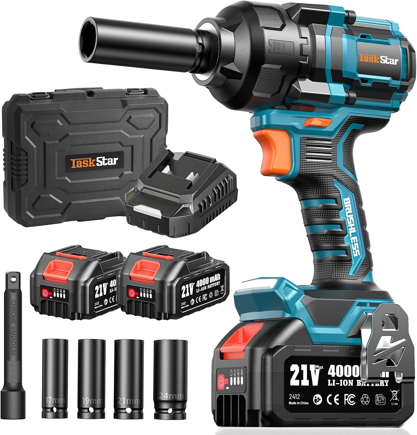 Detalle de TaskStar Cordless Impact Wrench 1200N·m