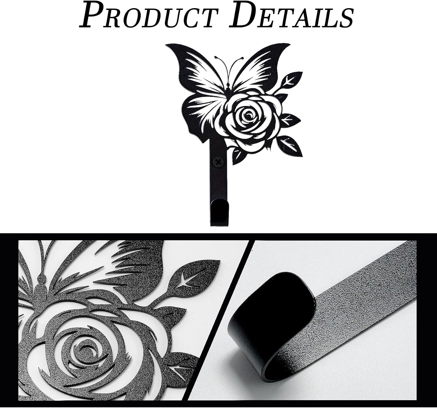 Detalle de Maijdoany butterfly wall hooks