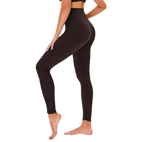 Detalle de TNNZEET High Waist Leggings Damen – Elastische, weiche Sporthose mit hoher Taille (EU-Größen S–XL, L/XL, XXL) in verschiedenen Farben