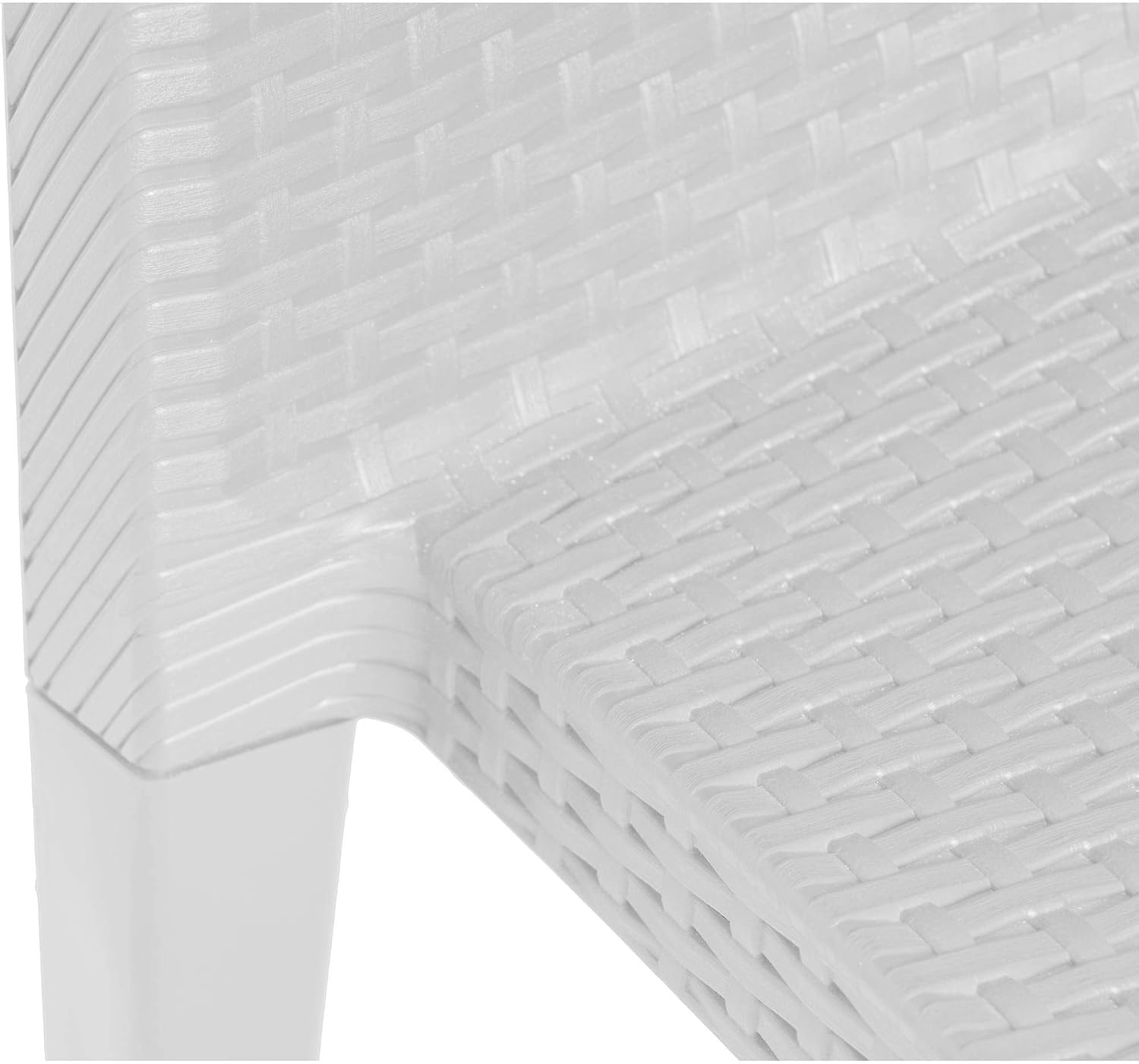 Thumbnail 4 de Dmora Ravenna: Set di 4 sedie da esterno in effetto rattan, bianco
